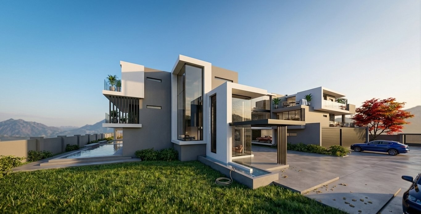 KNE Residence — side perspective